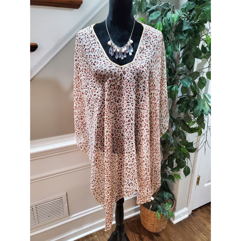 Ashley Collection Women's Multicolor Polyester V-Neck Long Sleeve Top Blouse